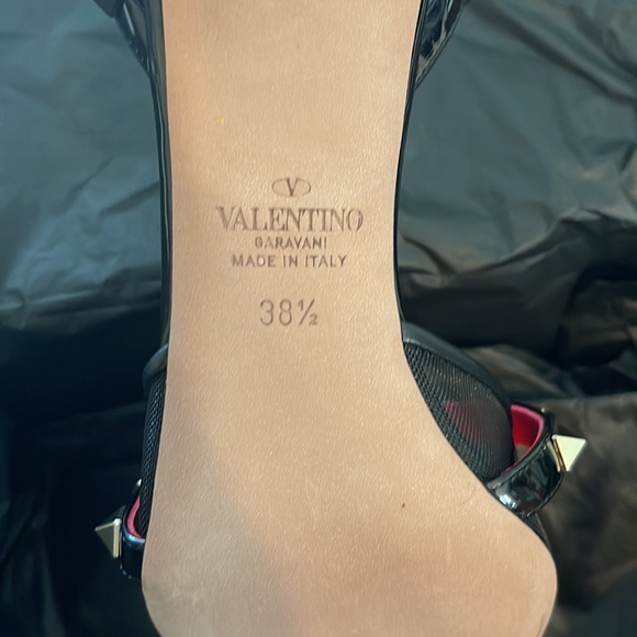 Valentino Garavani Rockstud patent leather slingback pump size 38 1/2 - Picture 6 of 6